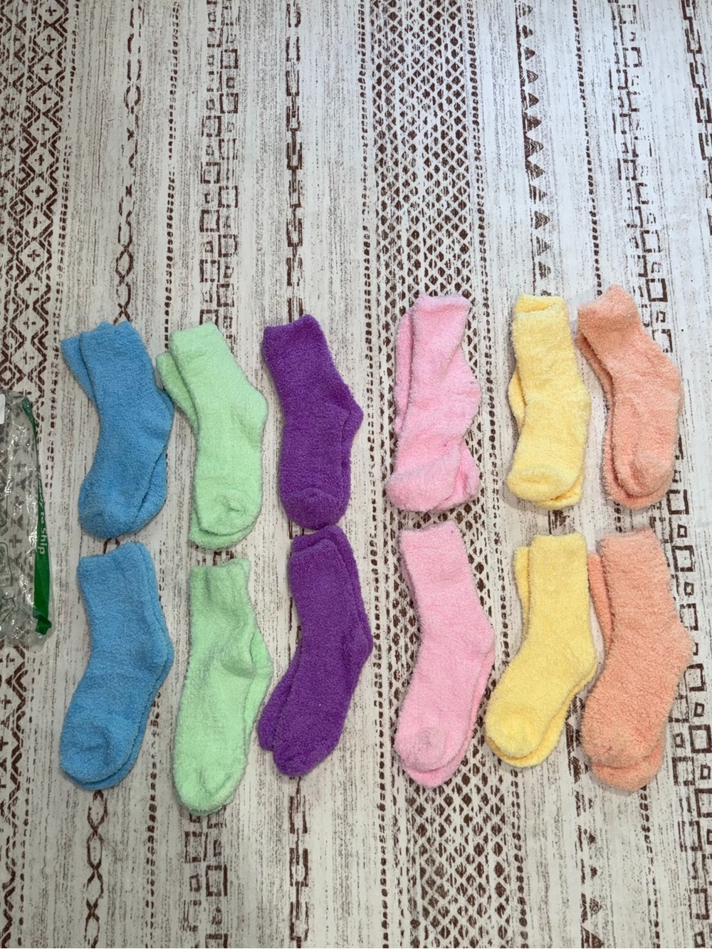12 pairs Cozy Plush Pastel Fuzzy Socks women’s size 5-7 Brand New - Picture 3 of 3